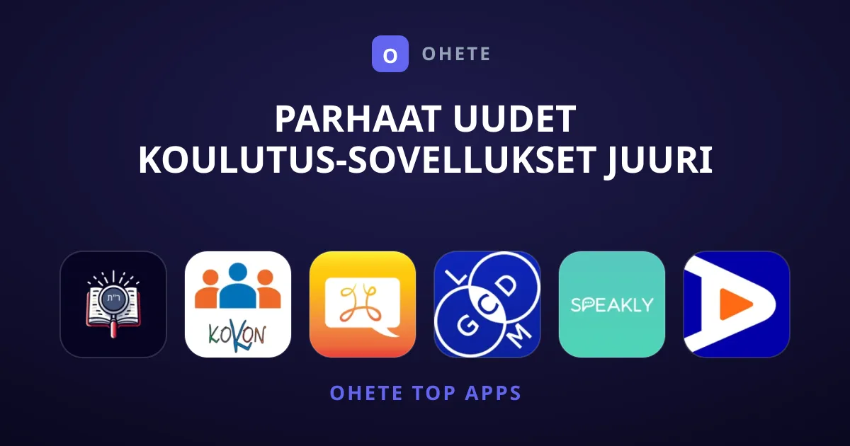 Parhaat Uudet Koulutus-sovellukset Juuri Nyt